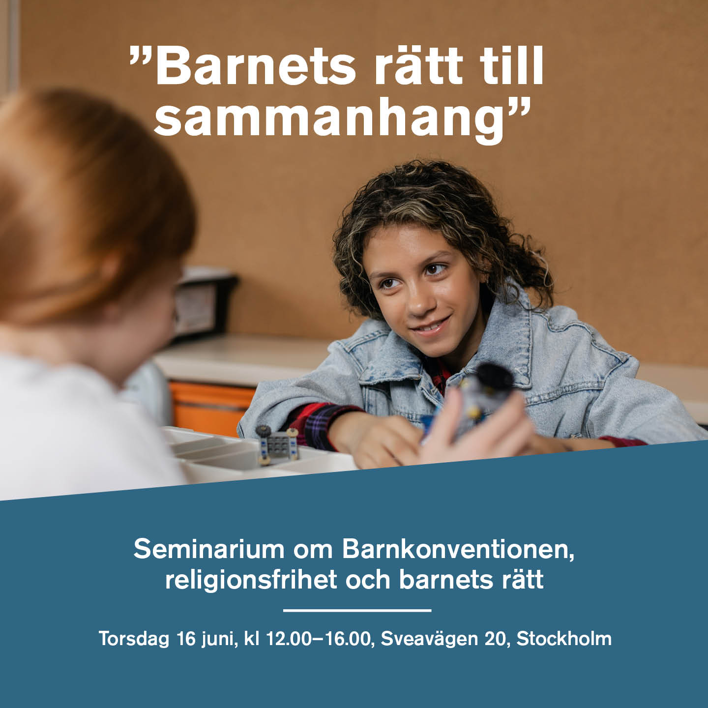 Se seminarium om Barnkonventionen, religionsfrihet och barnets rätt